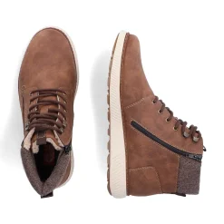 Rieker Boots-Men'S Corded Boots Coffee Brown