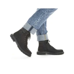 Rieker Boots-Men'S Corded Boots Deep Black