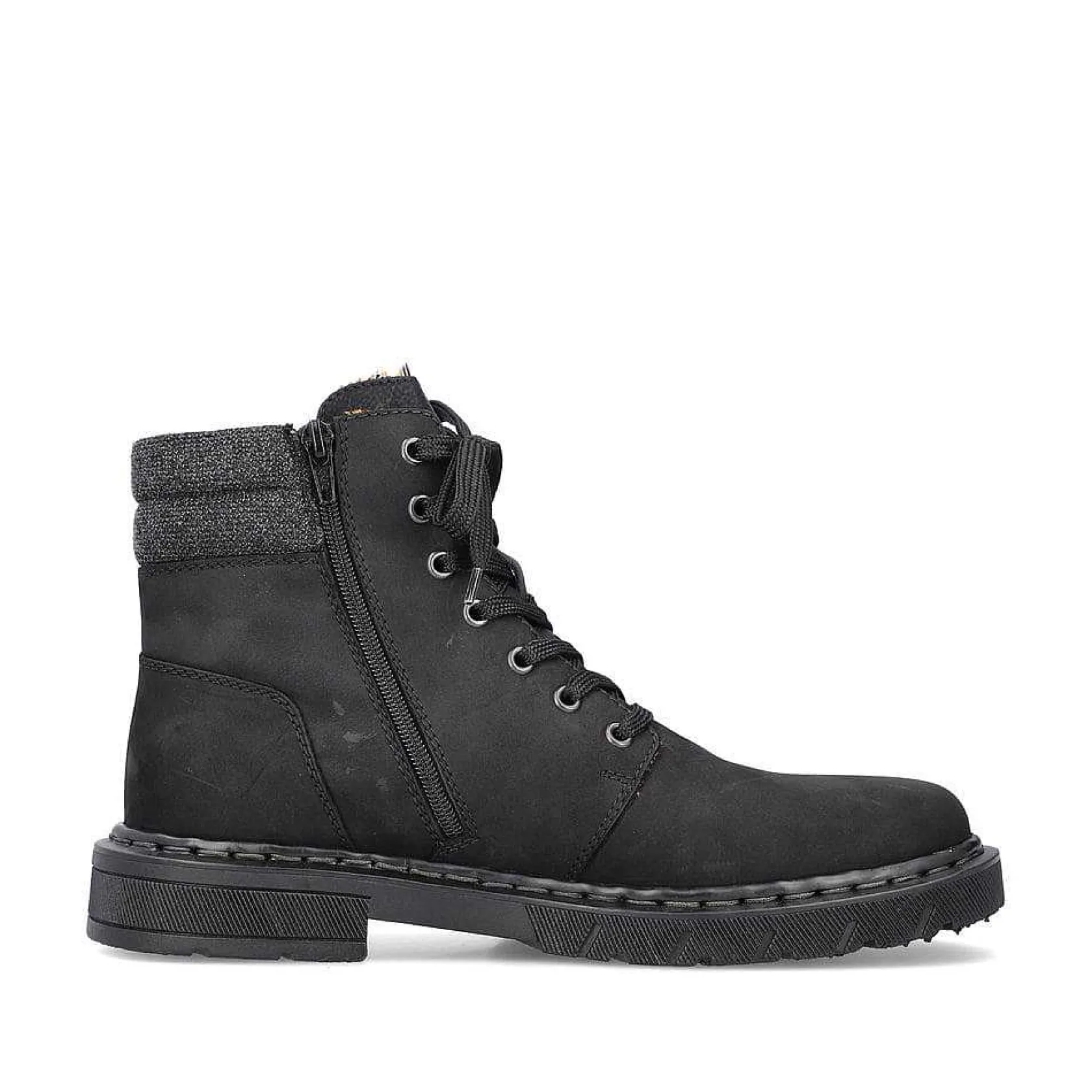 Rieker Boots-Men'S Corded Boots Deep Black
