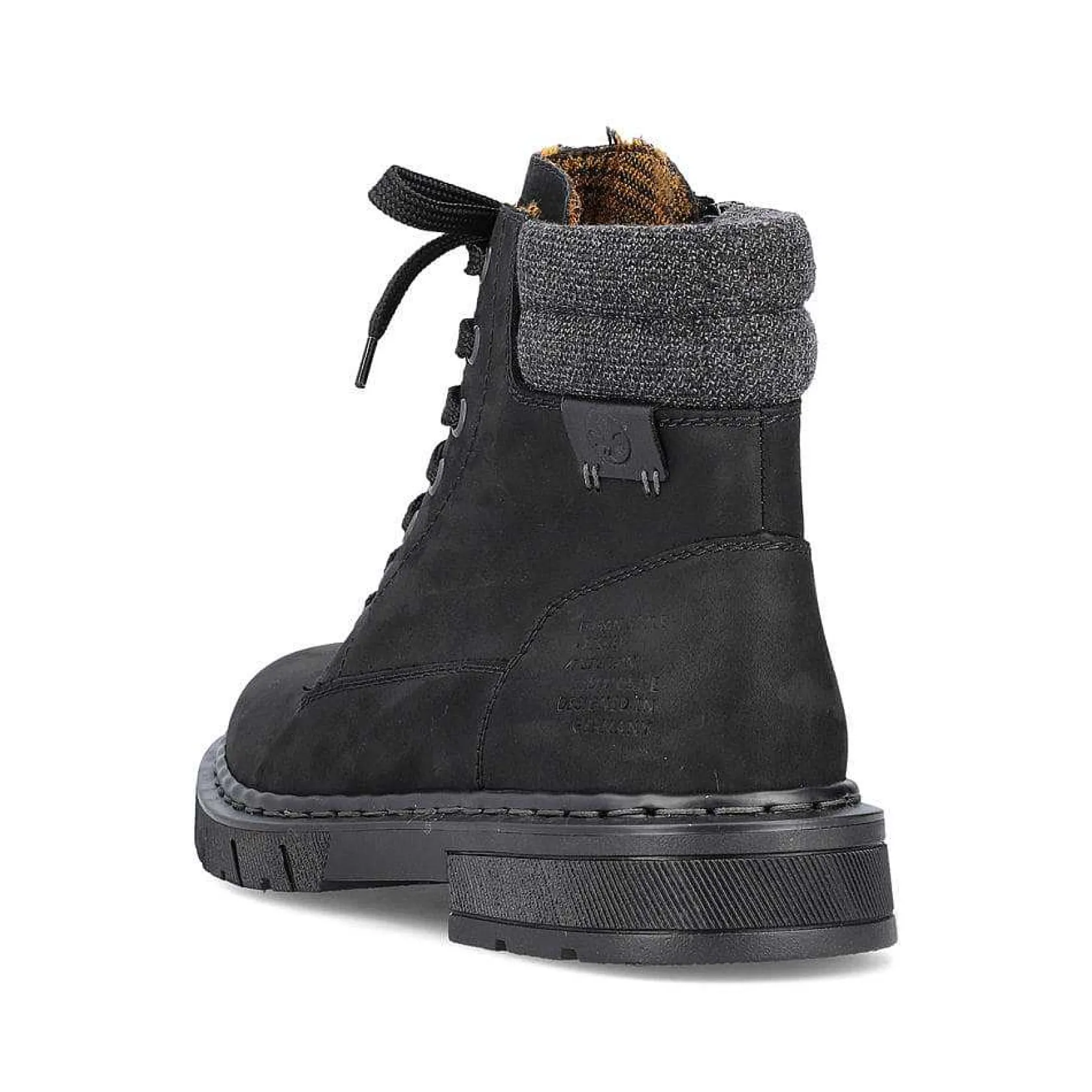 Rieker Boots-Men'S Corded Boots Deep Black