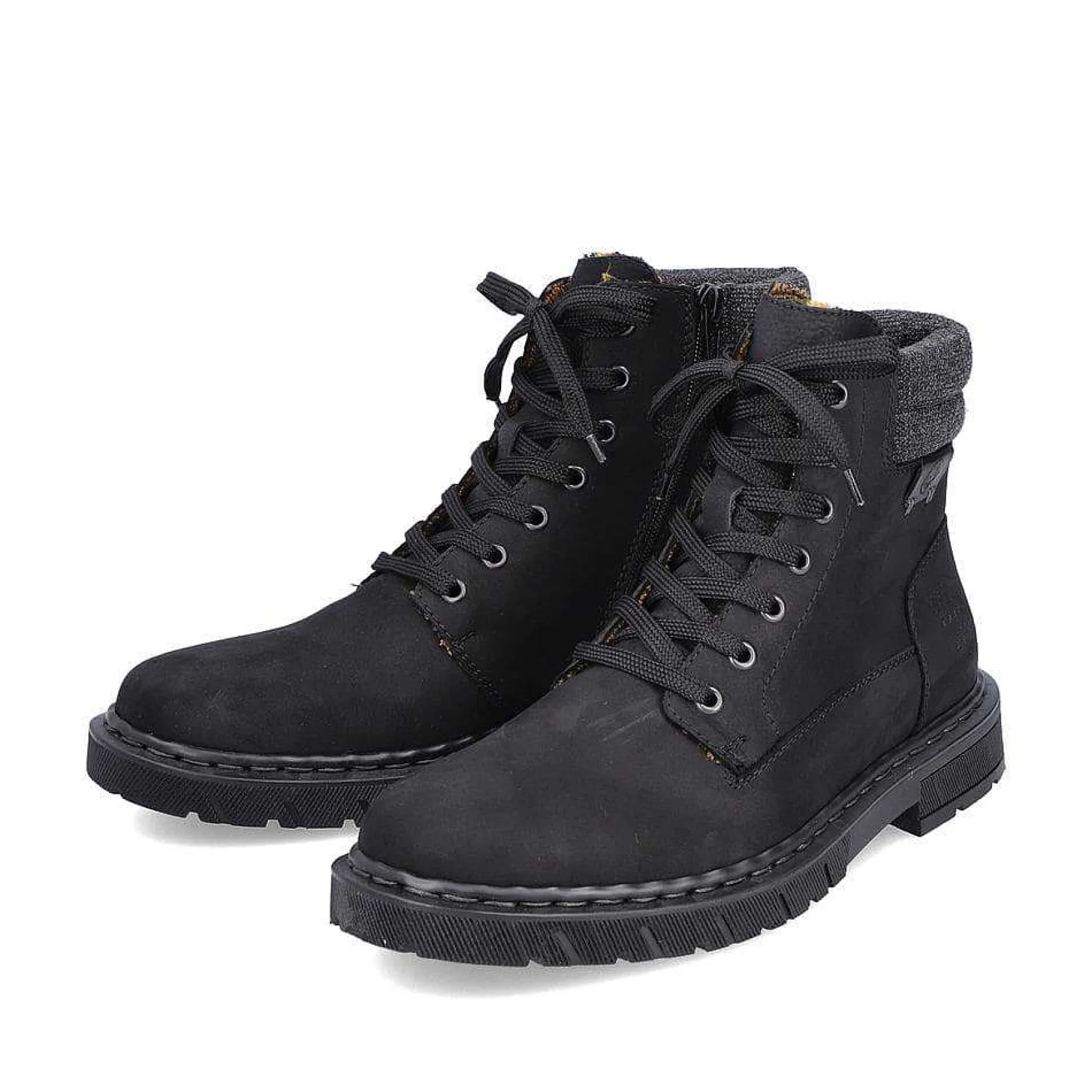 Rieker Boots-Men'S Corded Boots Deep Black