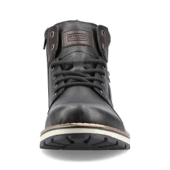 Rieker Boots-Men'S Corded Boots Asphalt Black