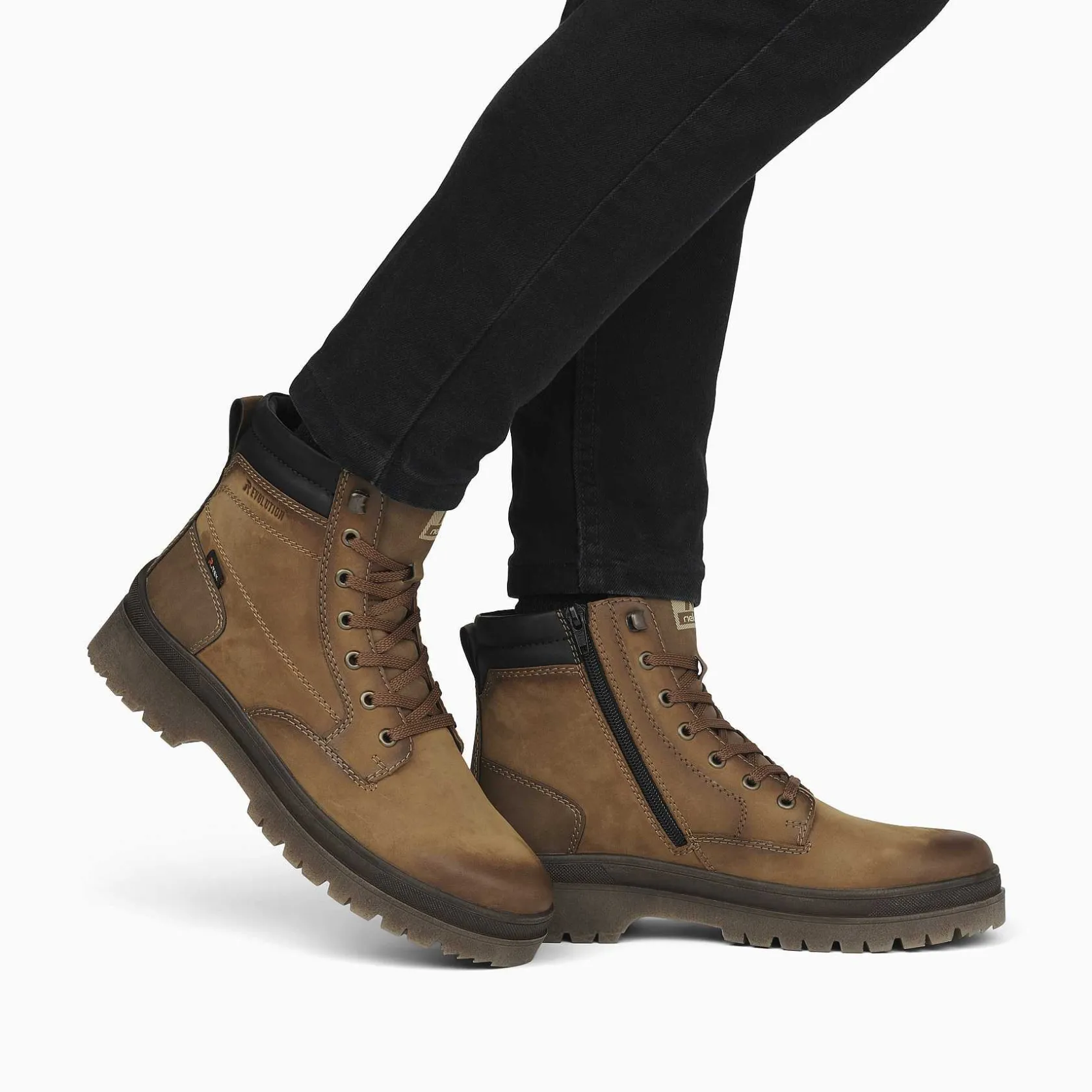 Rieker Boots-Men'S Corded Boots Wood Brown