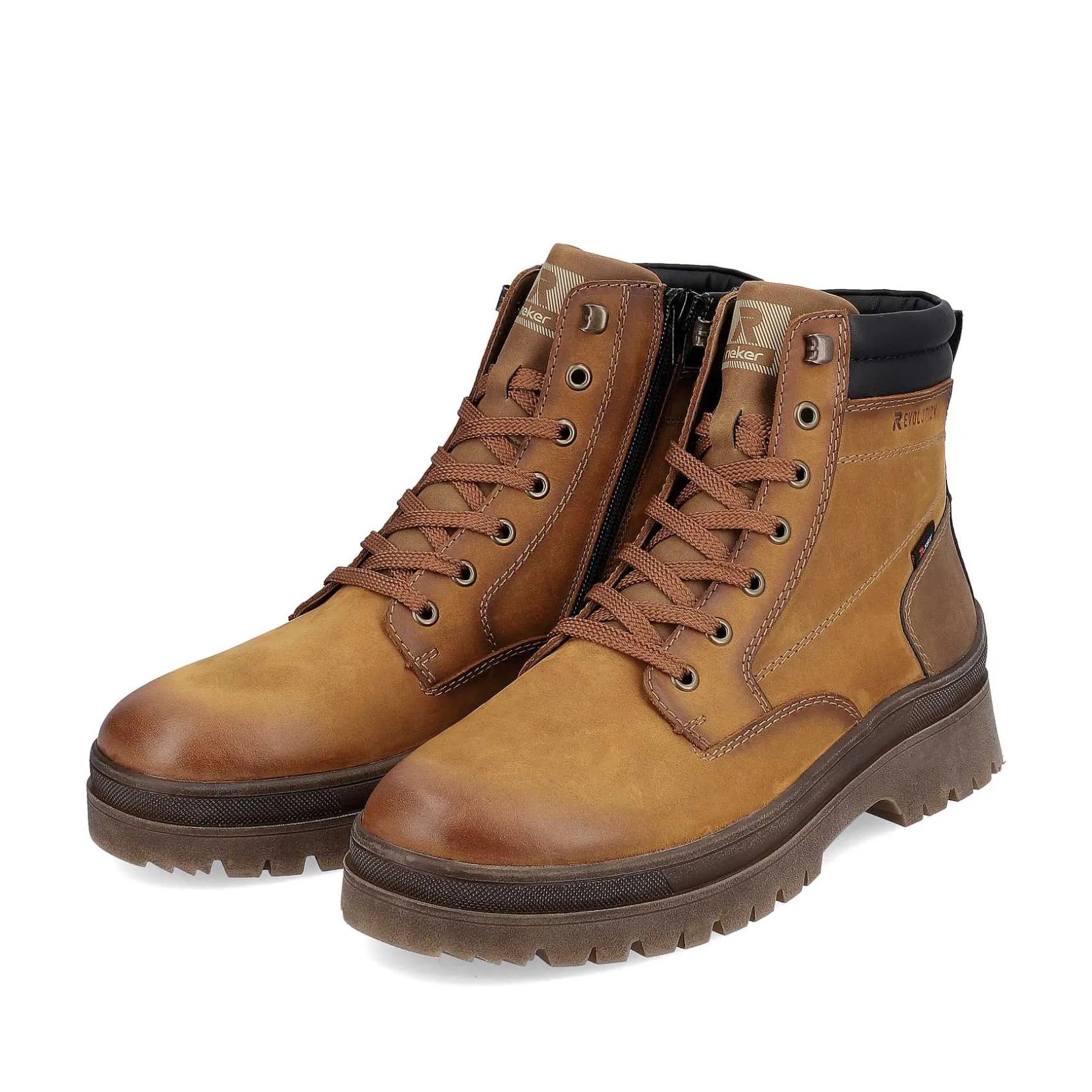 Rieker Boots-Men'S Corded Boots Wood Brown