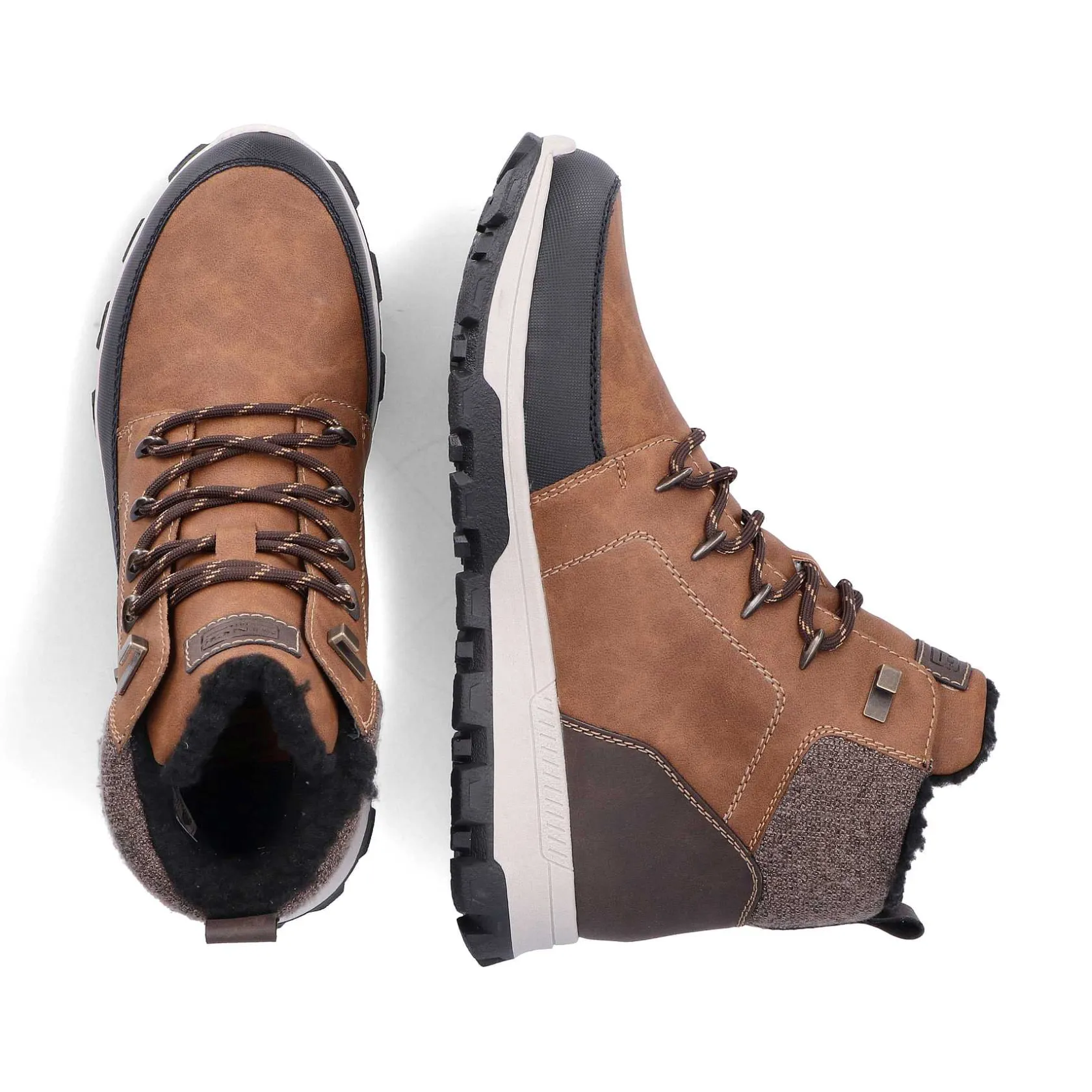 Rieker Boots-Men'S Corded Boots Caramel Brown
