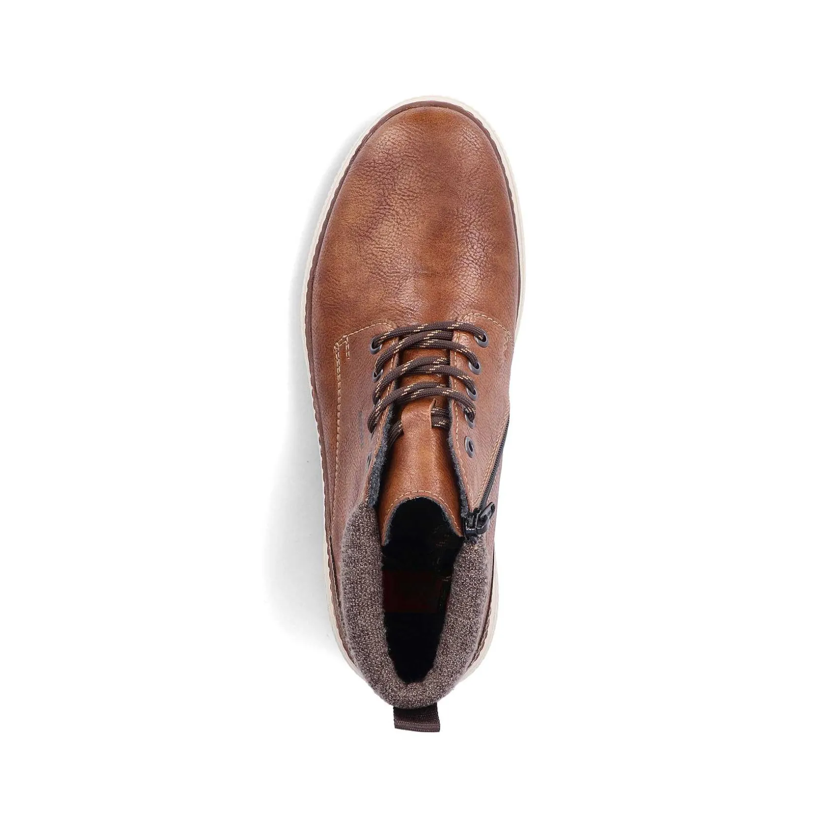 Rieker Boots-Men'S Corded Boots Chestnut Brown