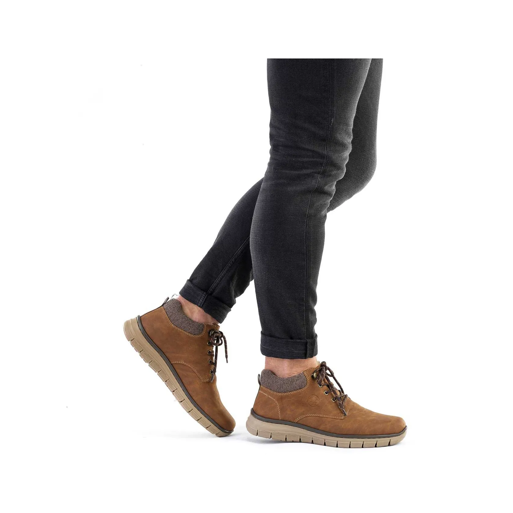 Rieker Boots-Men'S Corded Boots Cinnamon Brown
