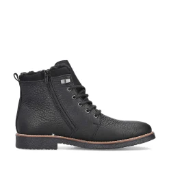 Rieker Boots-Men'S Corded Boots Graphite Black