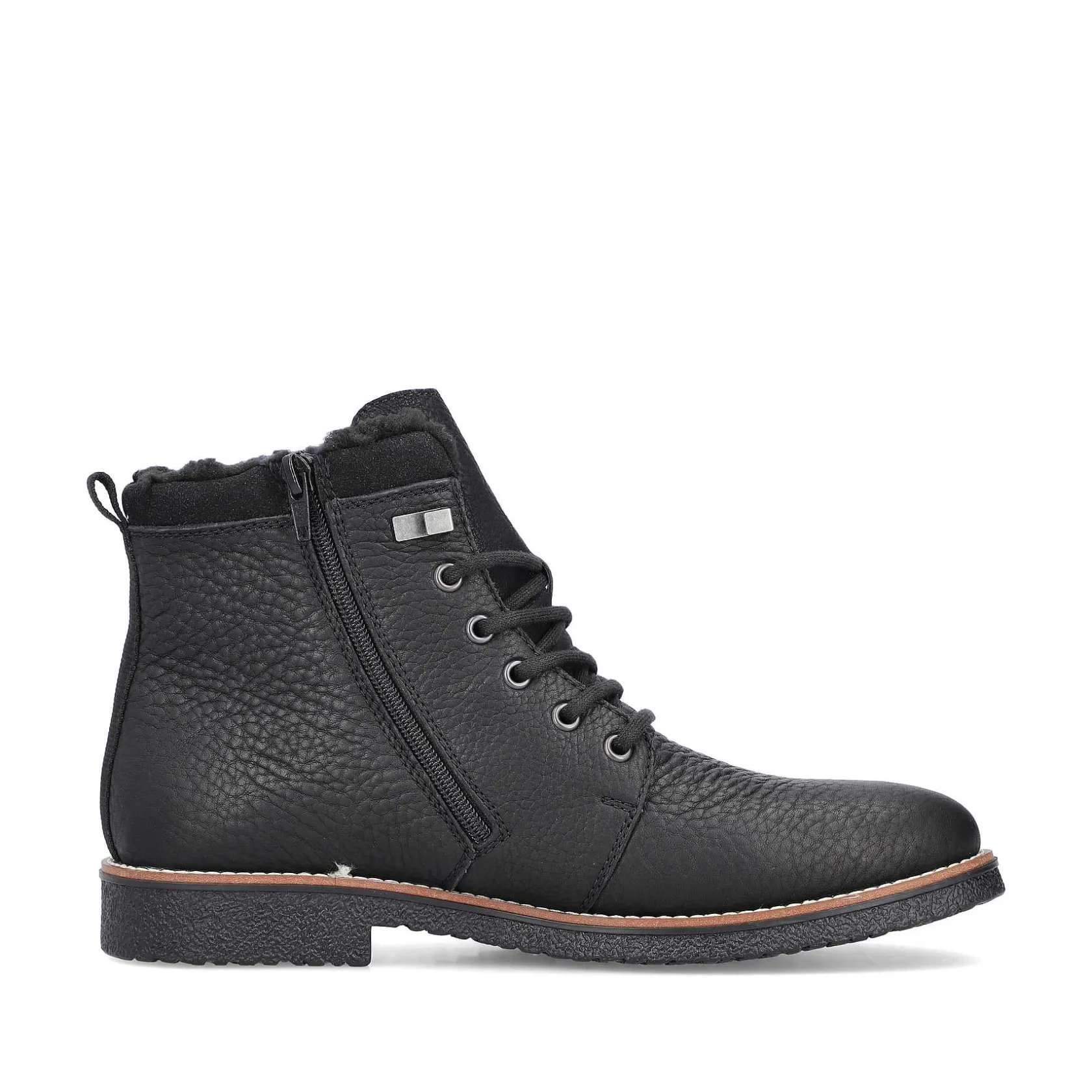 Rieker Boots-Men'S Corded Boots Graphite Black