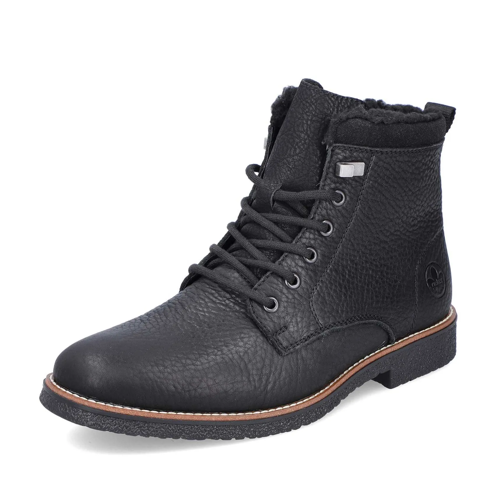 Rieker Boots-Men'S Corded Boots Graphite Black