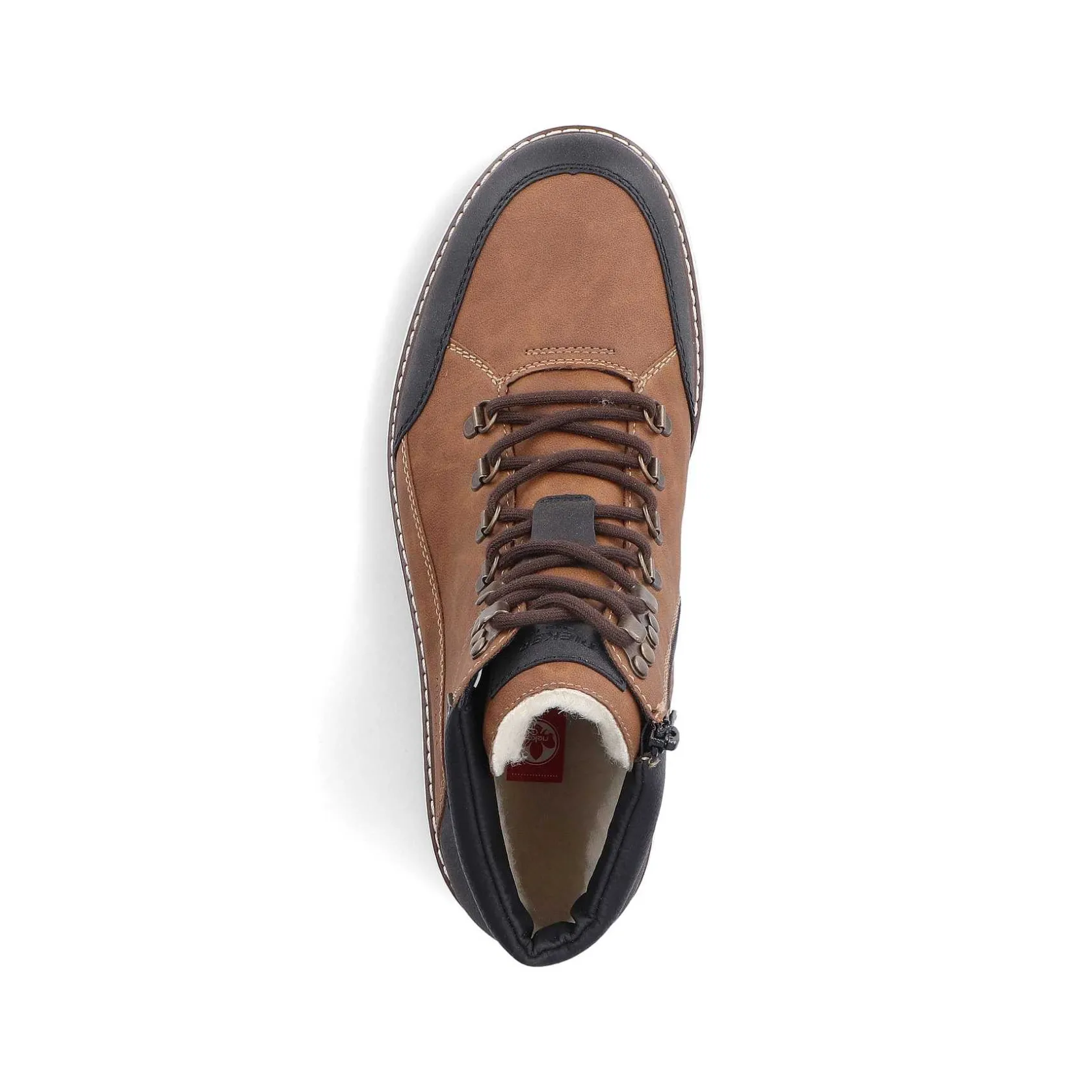 Rieker Boots-Men'S Corded Boots Light Brown-Black