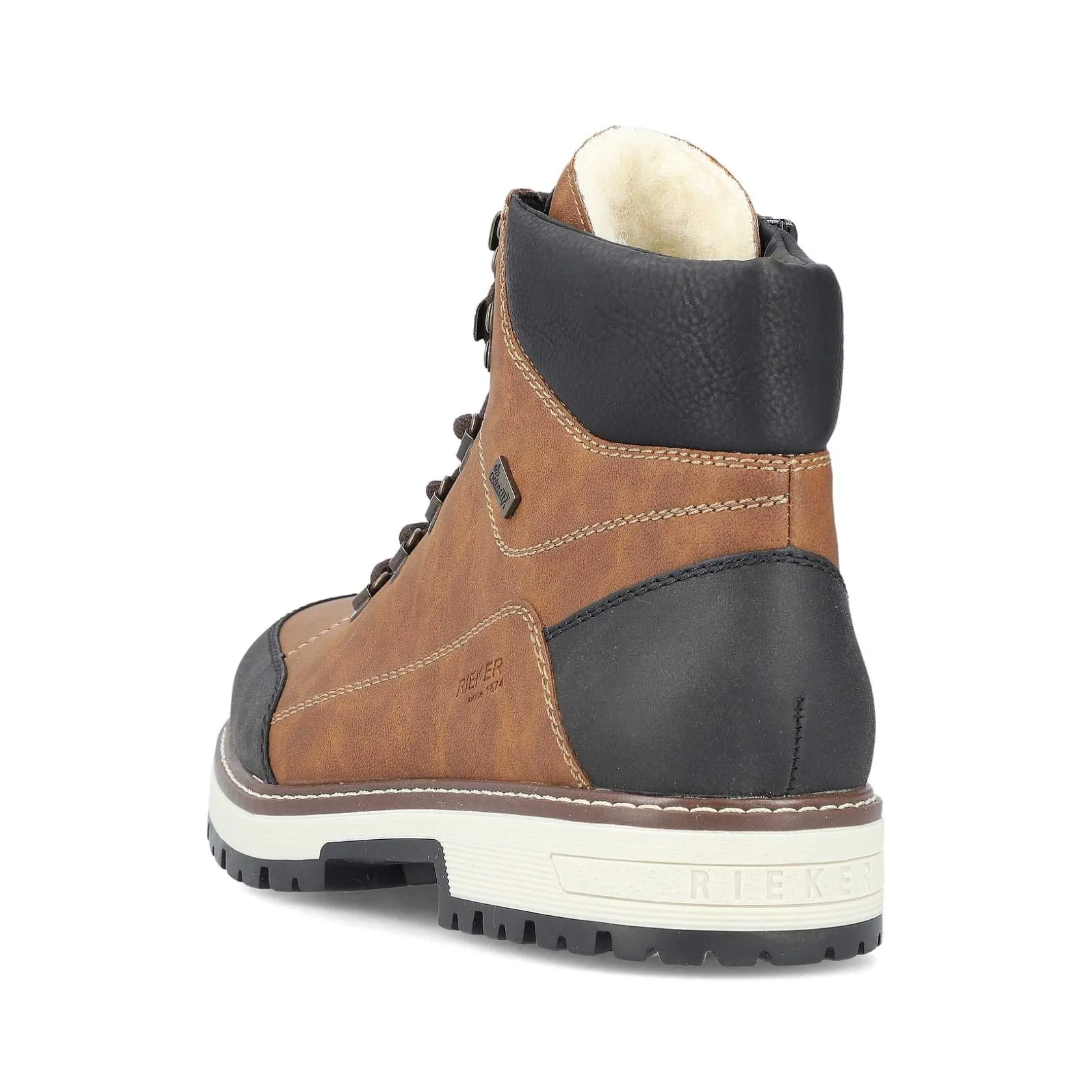 Rieker Boots-Men'S Corded Boots Light Brown-Black