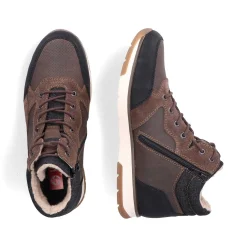 Rieker Boots-Men'S Corded Boots, Nut Brown