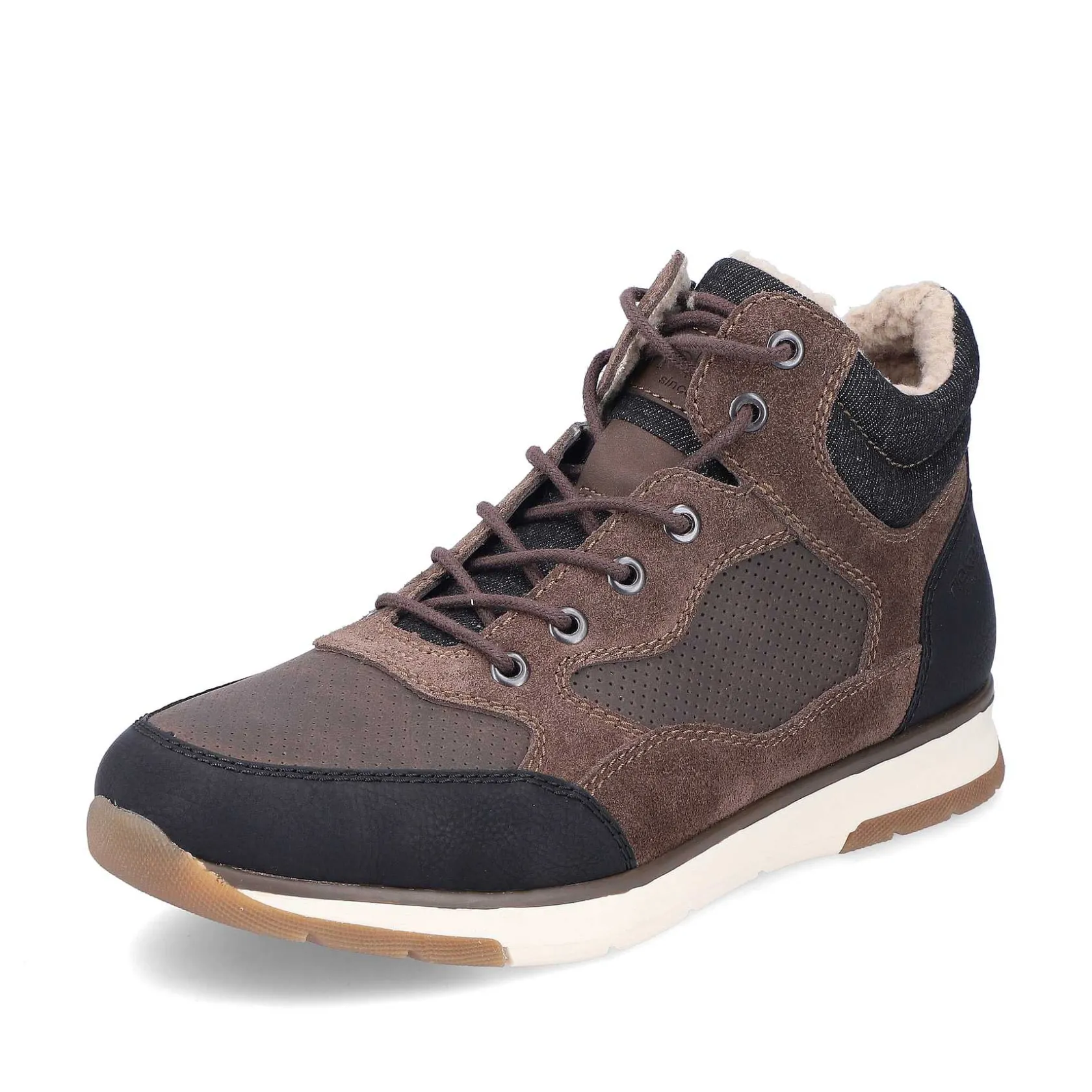 Rieker Boots-Men'S Corded Boots, Nut Brown
