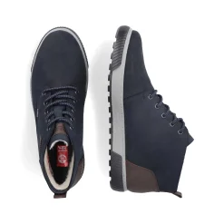 Rieker Boots-Men'S Corded Boots Dark Blue-Gray