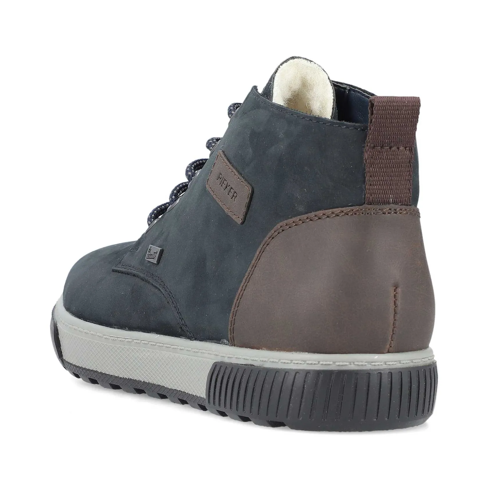 Rieker Boots-Men'S Corded Boots Dark Blue-Gray