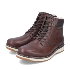 Rieker Boots-Men'S Corded Boots, Nut Brown