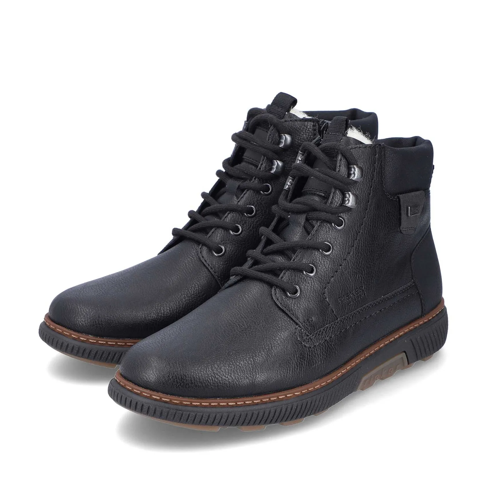 Rieker Boots-Men'S Corded Boots Night Black