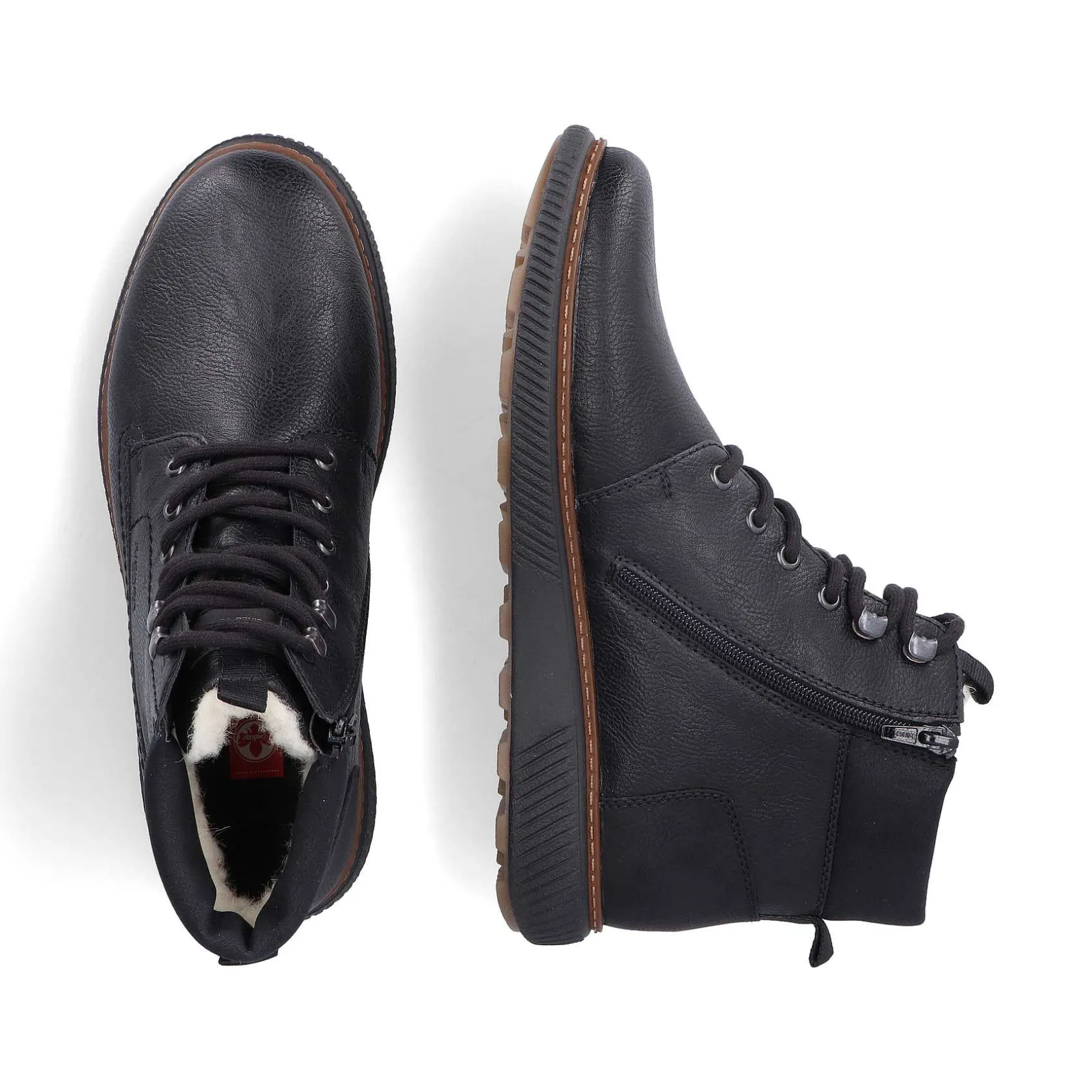 Rieker Boots-Men'S Corded Boots Night Black