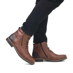 Rieker Boots-Men'S Corded Boots Chocolate Brown