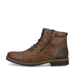 Rieker Boots-Men'S Corded Boots Chocolate Brown
