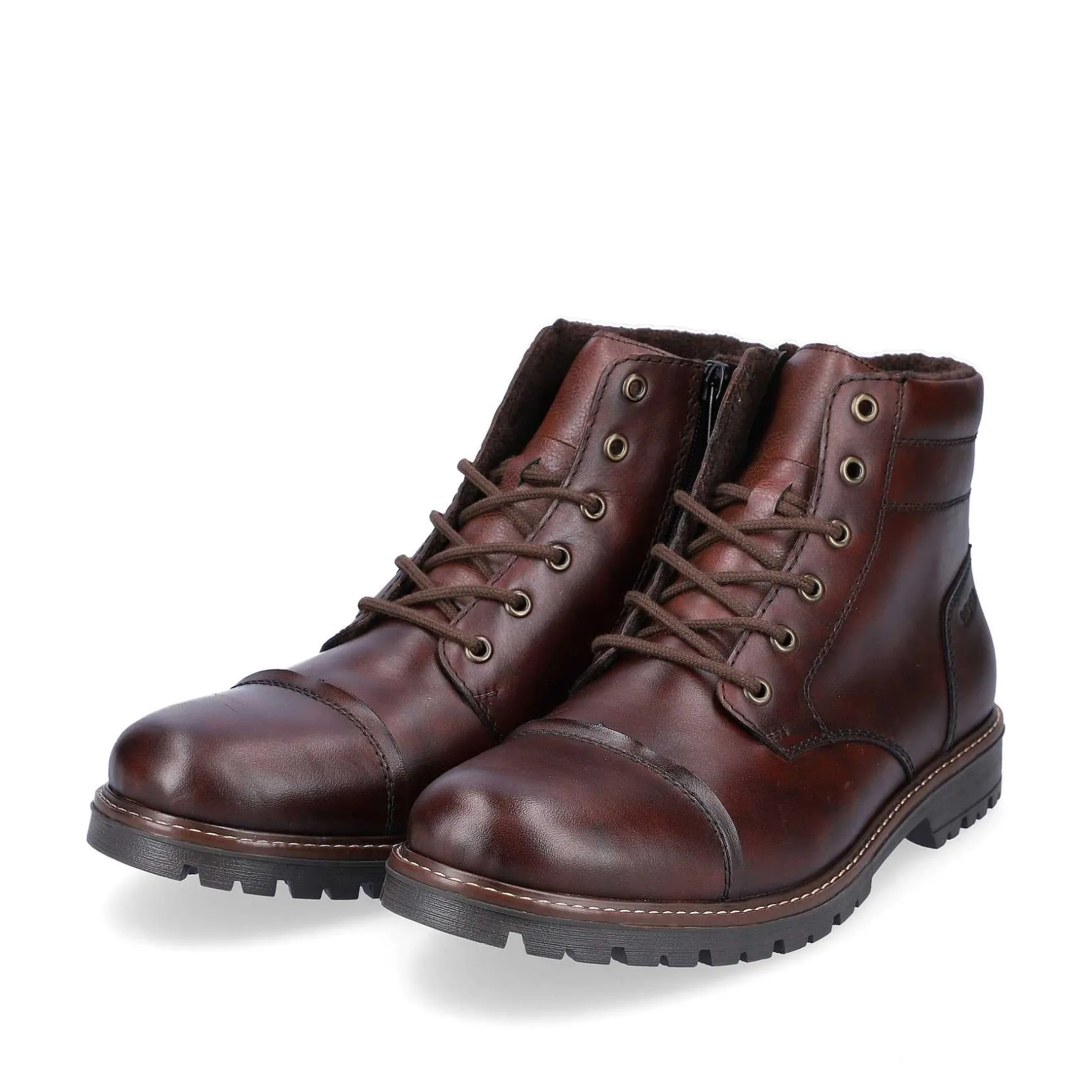 Rieker Boots-Men'S Corded Boots, Nut Brown