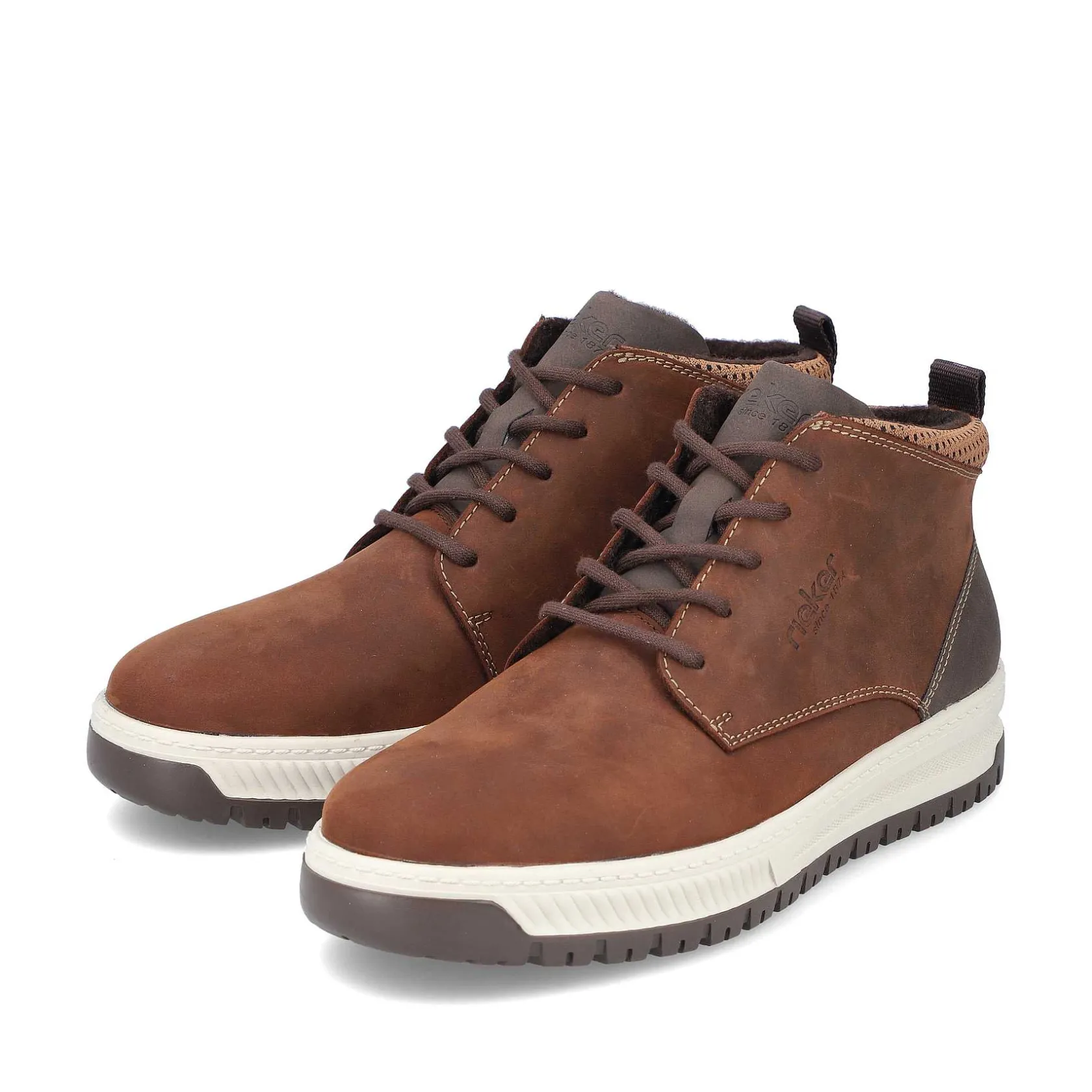 Rieker Boots-Men'S Corded Boots Mocha Brown