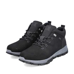 Rieker Boots-Men'S Corded Boots Asphalt Black