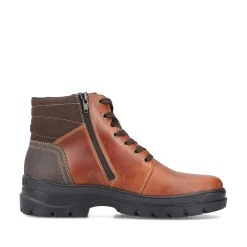 Rieker Boots-Men'S Corded Boots Chestnut Brown