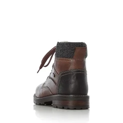 Rieker Boots-Men'S Corded Boots Chestnut Brown