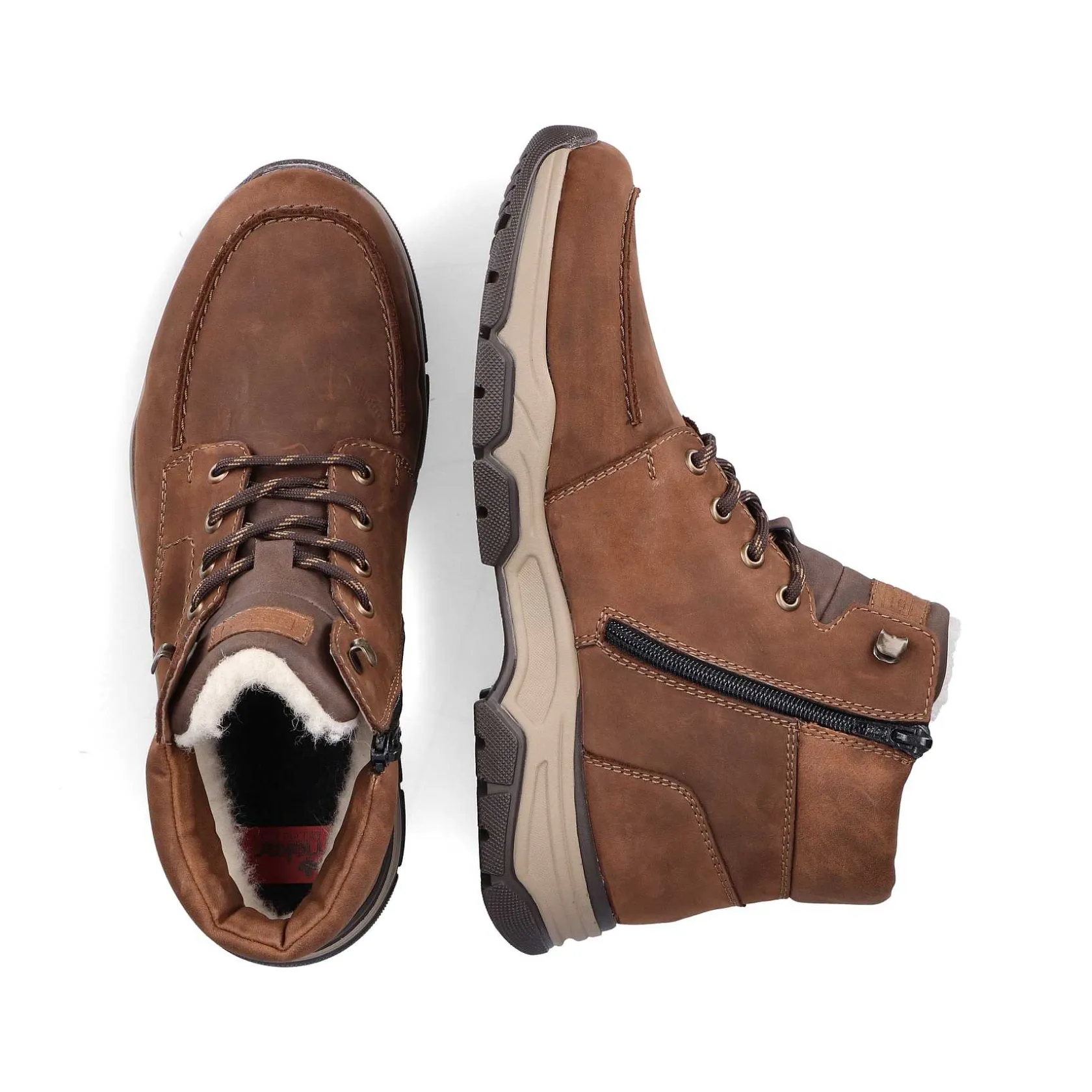Rieker Boots-Men'S Corded Boots Cinnamon Brown
