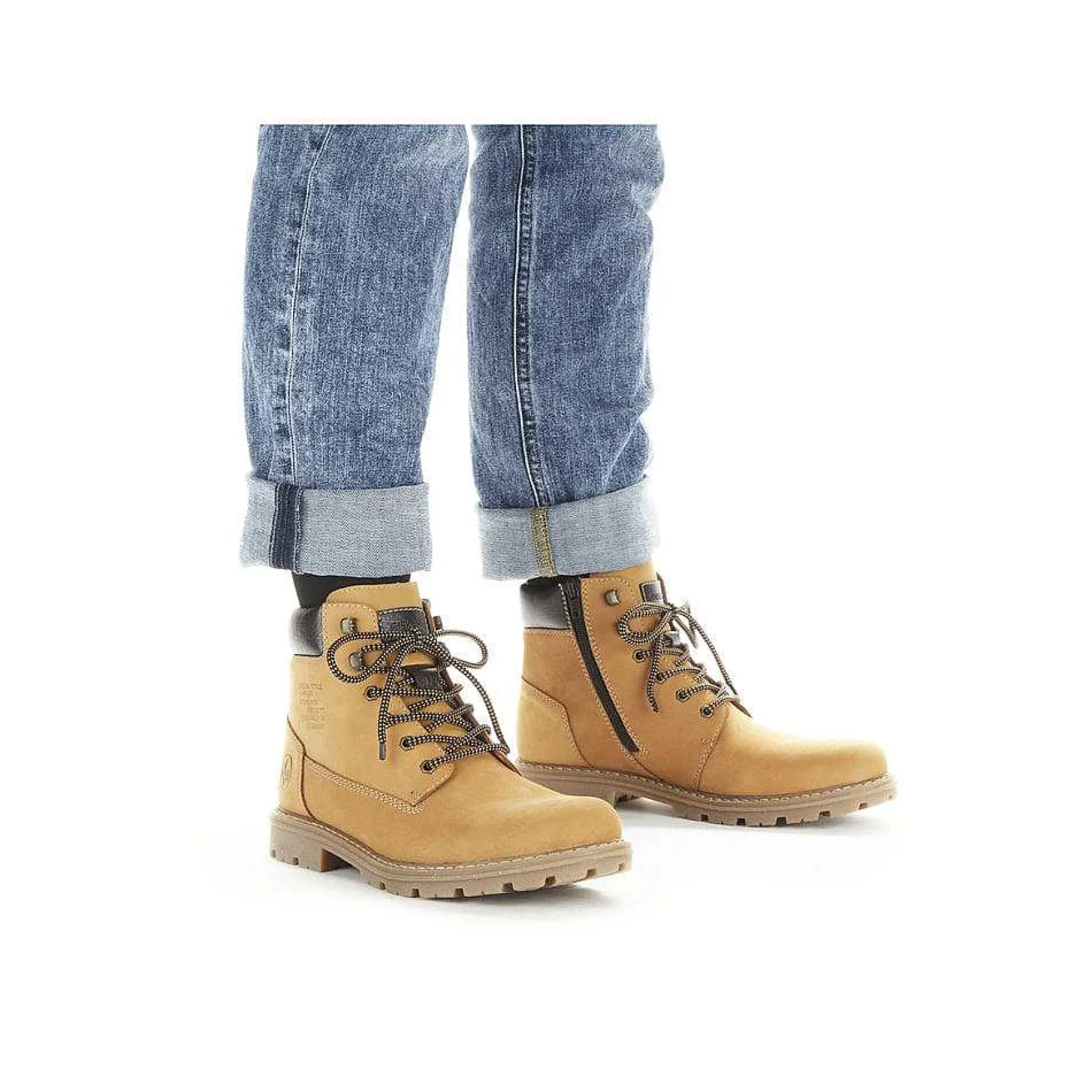 Rieker Boots-Men'S Corded Boots Golden Yellow