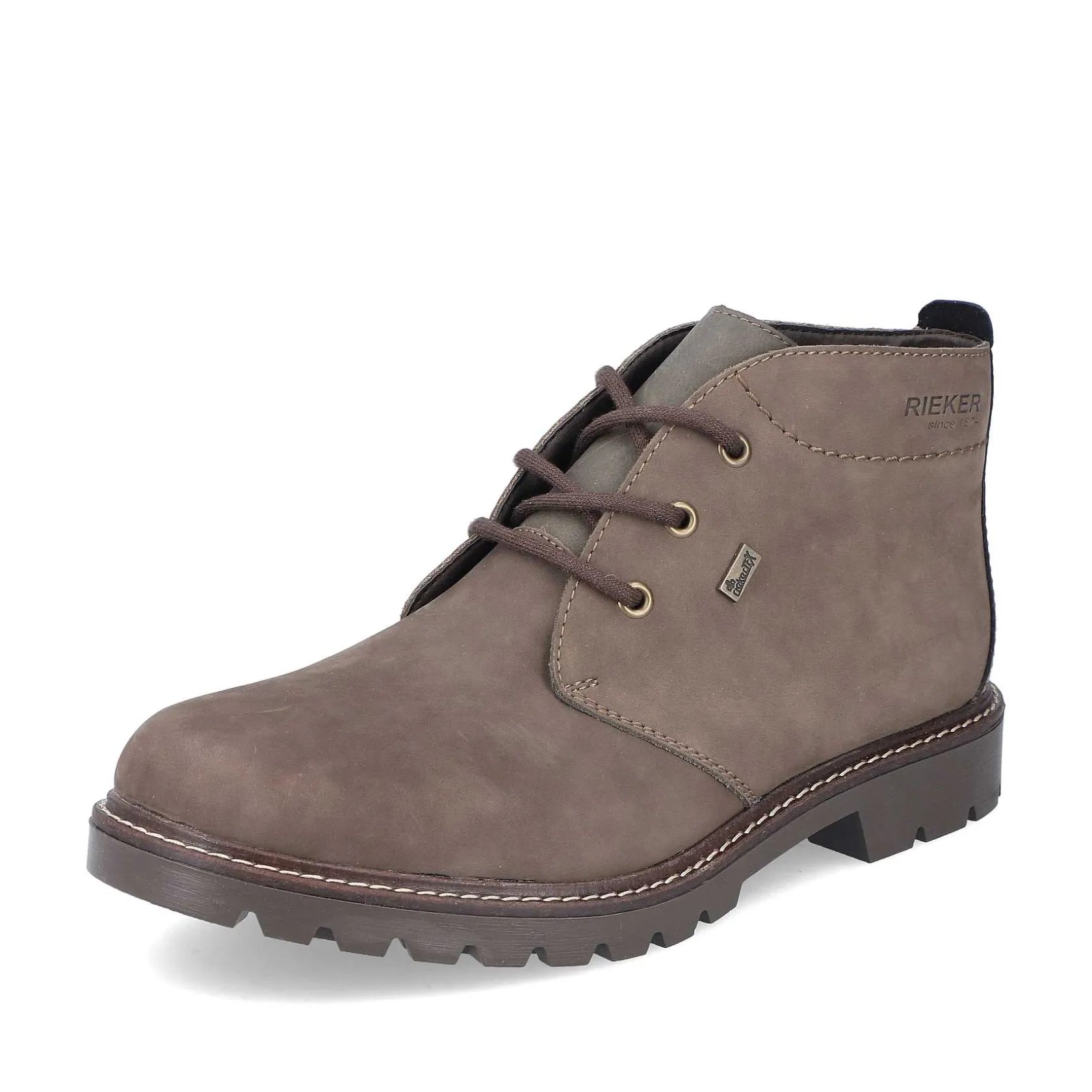 Rieker Boots-Men'S Corded Boots Grey-Brown