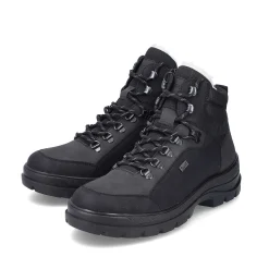 Rieker Boots-Men'S Corded Boots Asphalt Black
