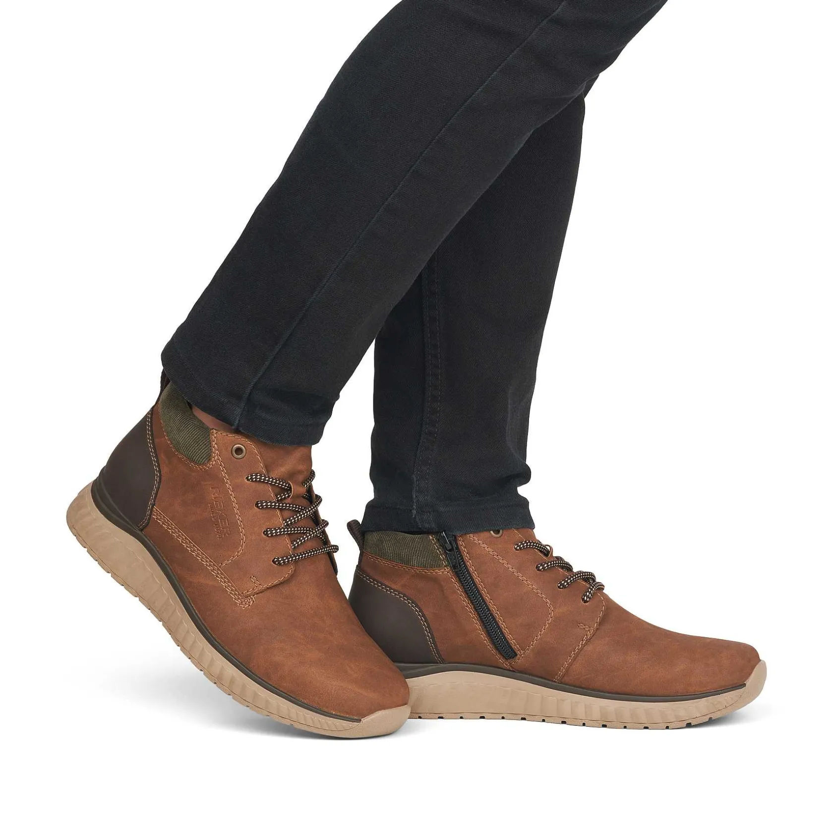 Rieker Boots-Men'S Corded Boots Coffee Brown