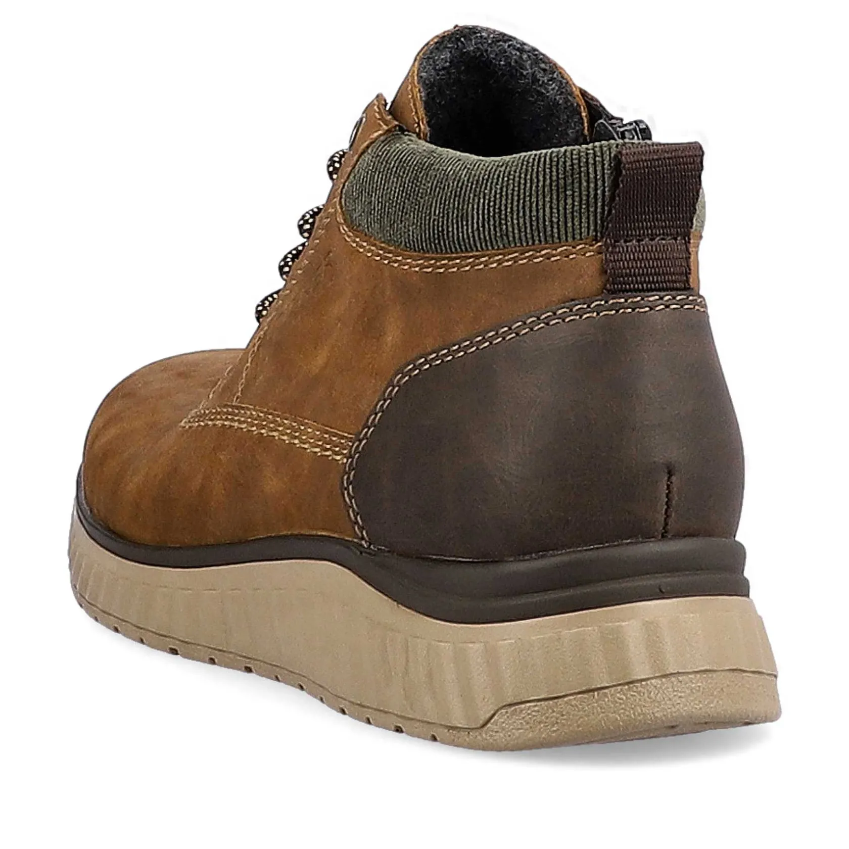 Rieker Boots-Men'S Corded Boots Coffee Brown