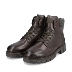 Rieker Boots-Men'S Corded Boots Dark Brown