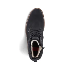 Rieker Boots-Men'S Corded Boots Deep Black