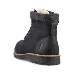 Rieker Boots-Men'S Corded Boots Deep Black