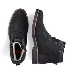 Rieker Boots-Men'S Corded Boots Deep Black