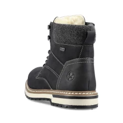 Rieker Boots-Men'S Corded Boots Deep Black