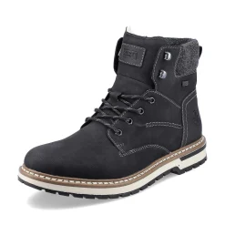 Rieker Boots-Men'S Corded Boots Deep Black