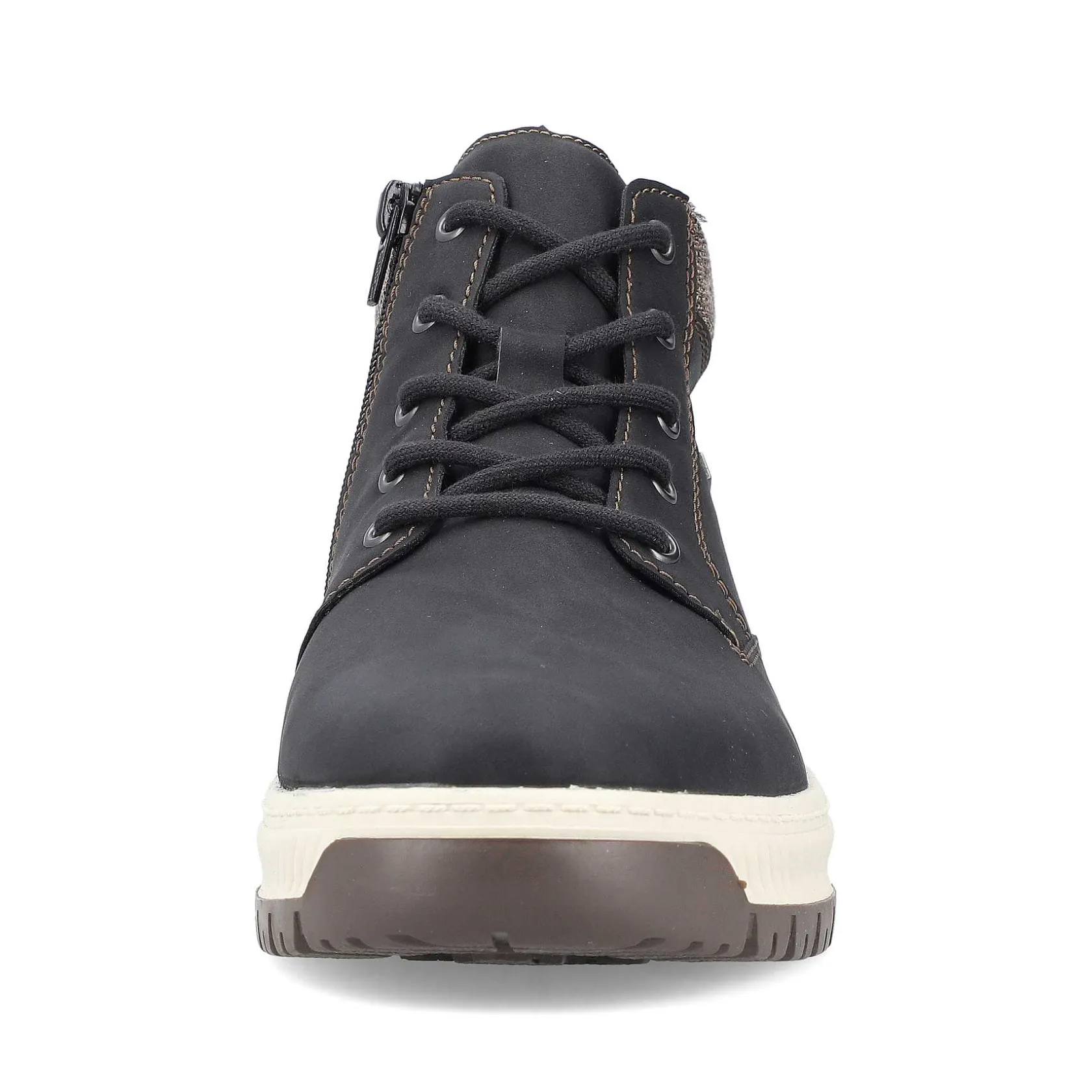 Rieker Boots-Men'S Corded Boots Asphalt Black