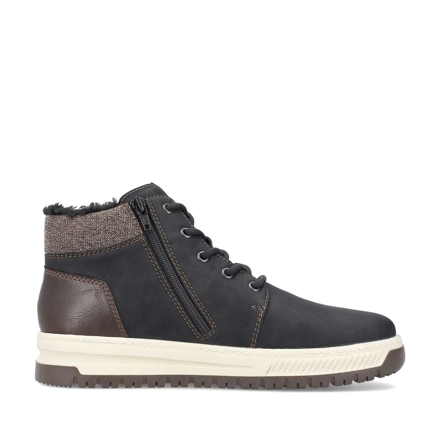 Rieker Boots-Men'S Corded Boots Asphalt Black