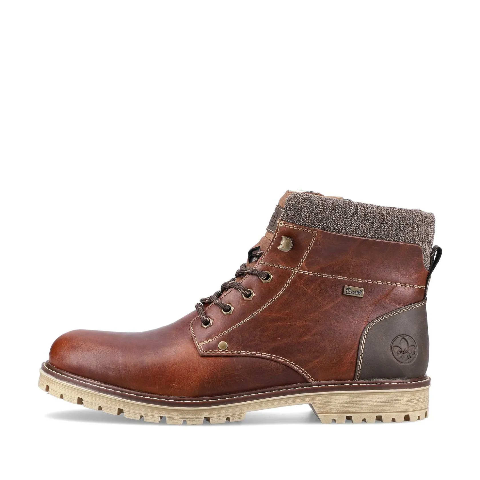 Rieker Boots-Men'S Corded Boots Chestnut Brown
