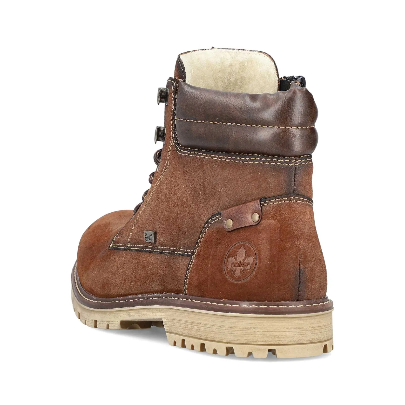 Rieker Boots-Men'S Corded Boots Chestnut Brown