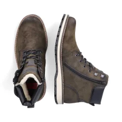 Rieker Boots-Men'S Corded Boots Olive Green