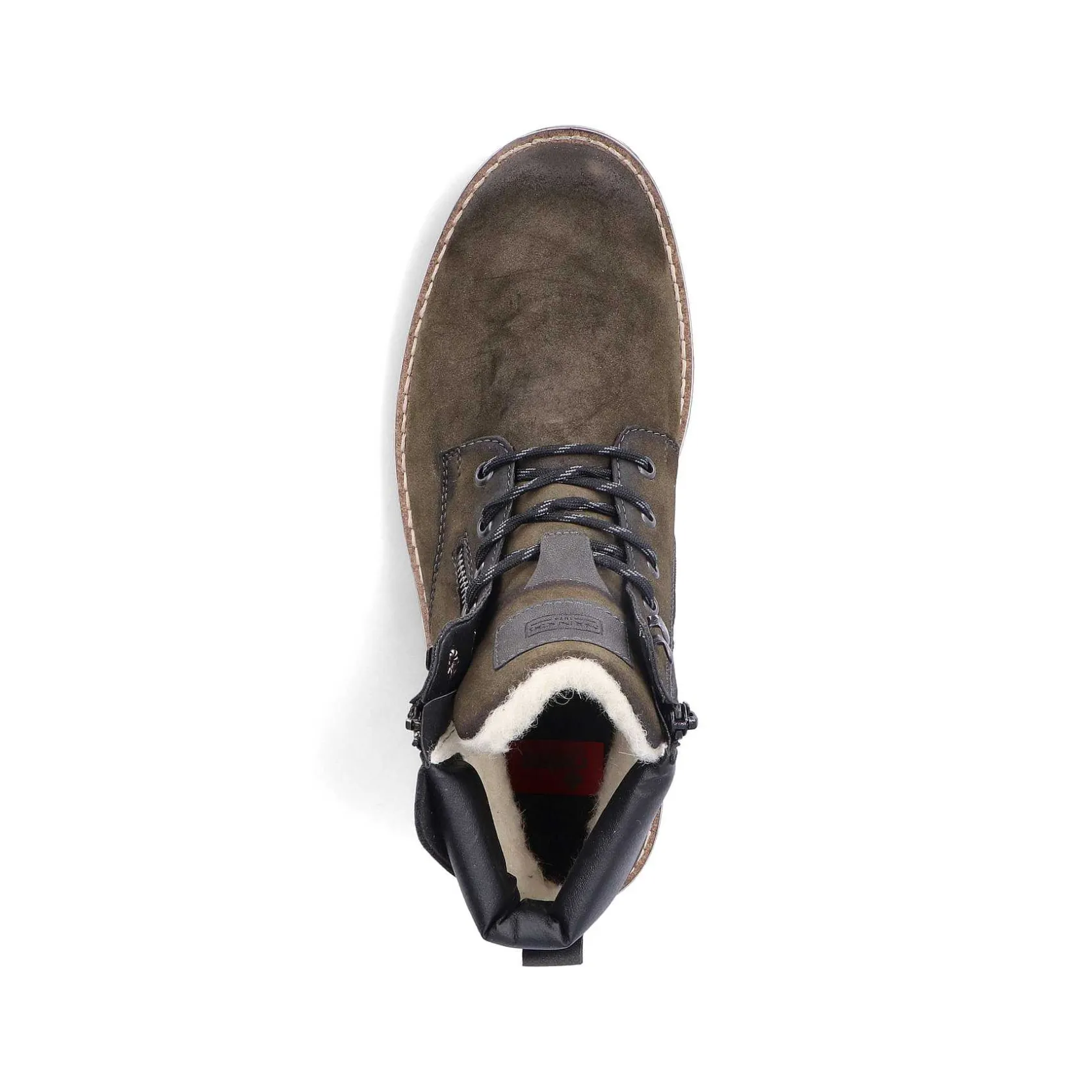Rieker Boots-Men'S Corded Boots Olive Green