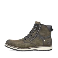 Rieker Boots-Men'S Corded Boots Olive Green