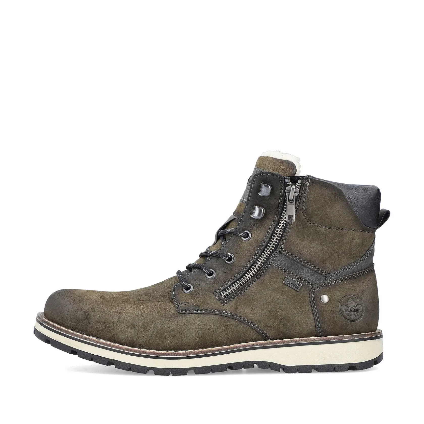 Rieker Boots-Men'S Corded Boots Olive Green